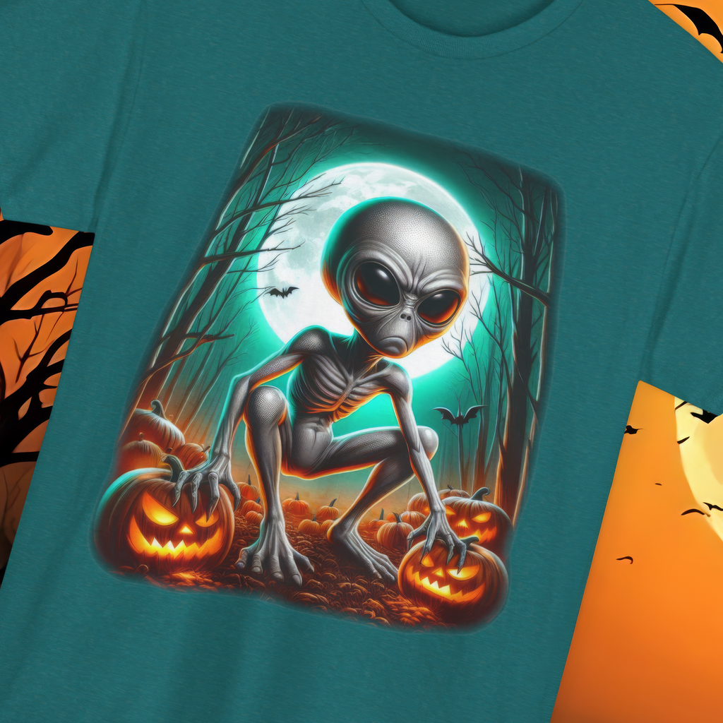 Alien Pumpkin Patch T-Shirt