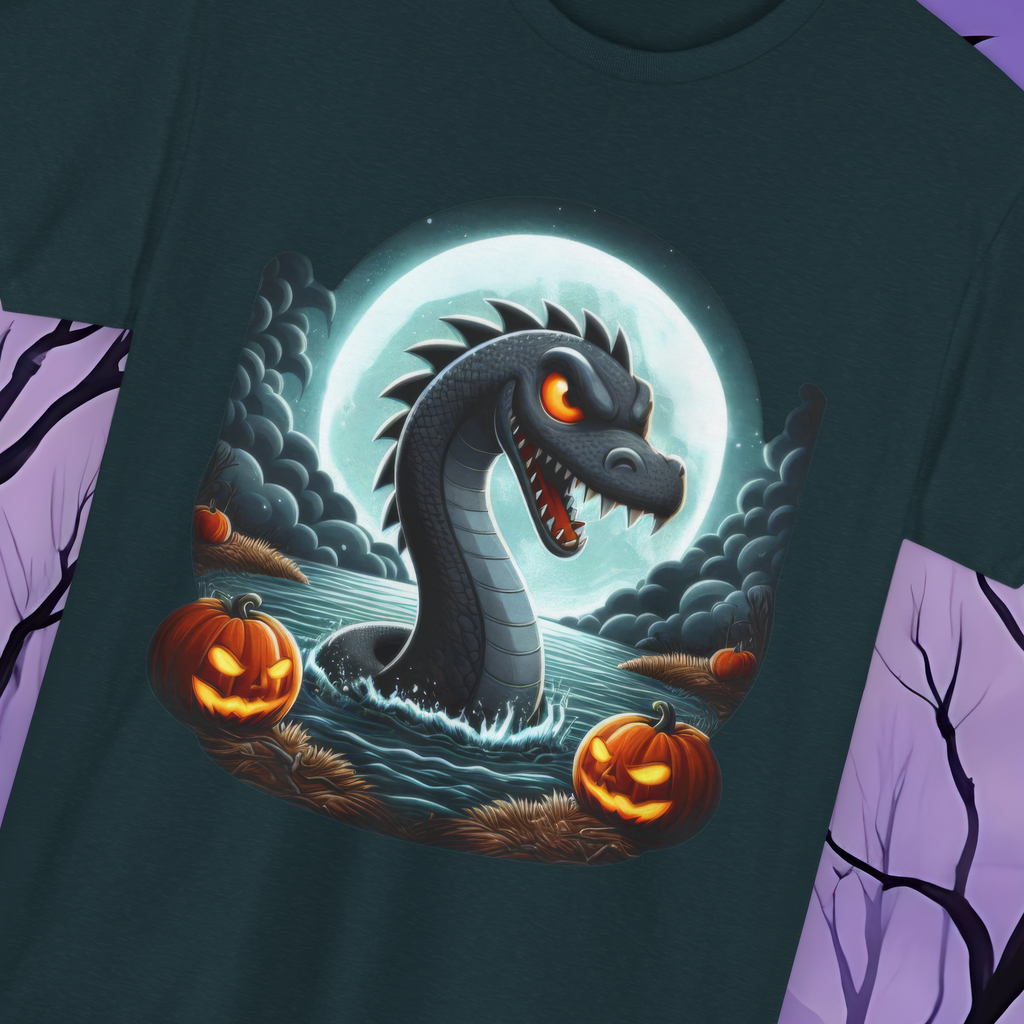 Lake Monster Pumpkin Patch T-Shirt