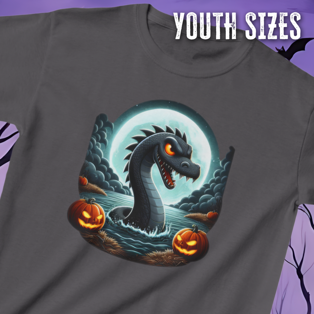 Lake Monster Pumpkin Patch Youth T-shirt